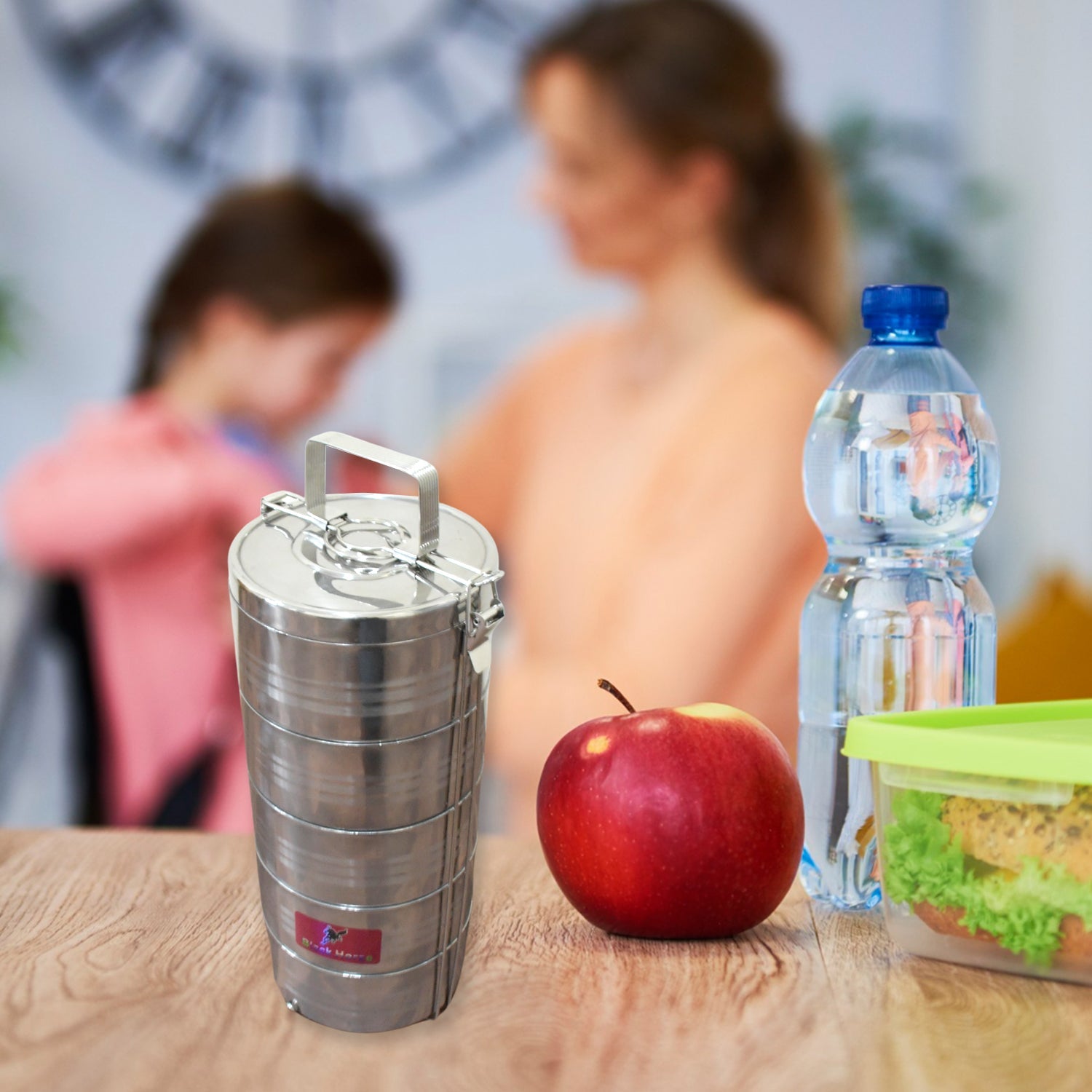5799 Big Size 5 Compartment Lunch Box Stainless Steel Round Tiffin Traditional Tiffin Box for Kids, College, Office Men and Women Meal Holder with Locking Clip 5 Containers (16x5 Inch) 5799 Big Size 5 Compartment Lunch Box Stainless Steel Round Tiffin Traditional Tiffin Box for Kids, College, Office Men and Women Meal Holder with Locking Clip 5 Containers (16x5 Inch)
